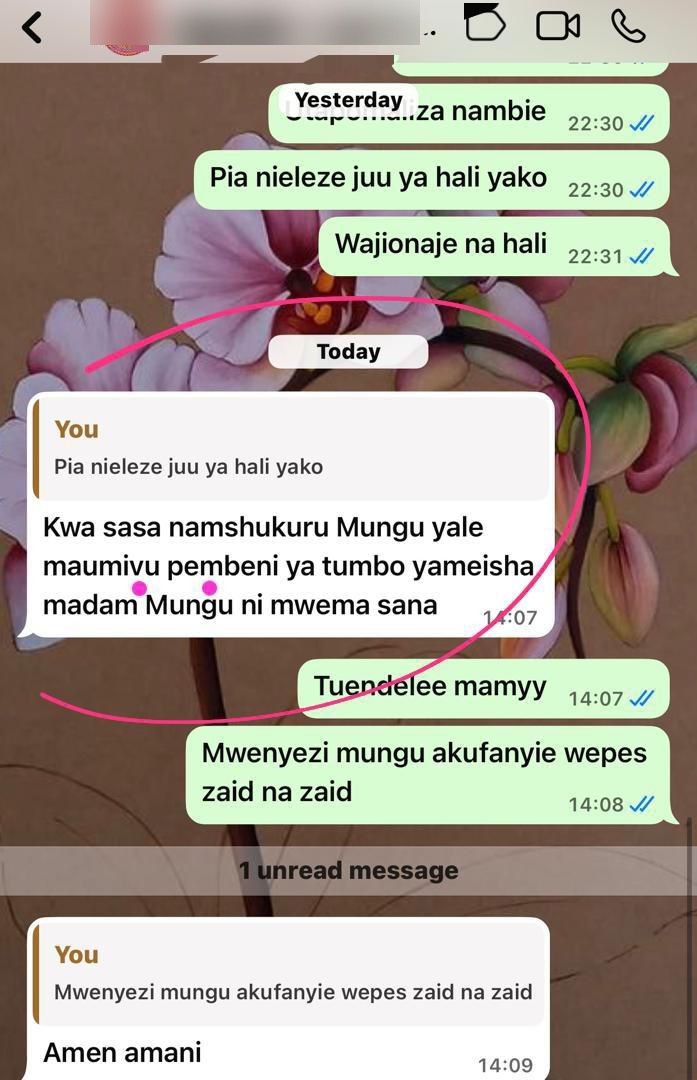 Ushuhuda wa mteja — maumivu ya tumbo yamepungua