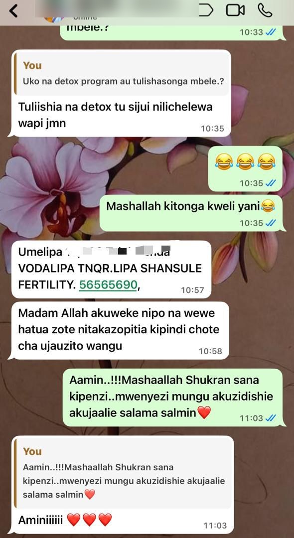 Ushuhuda wa mteja — Detox